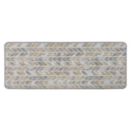 Jvl Fiora Machine Washable Door Mat & Runner Rug Quartz Chevron - thumbnail 3