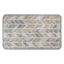 Jvl Fiora Machine Washable Door Mat & Runner Rug Quartz Chevron - thumbnail 2