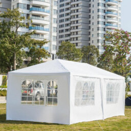 3X6M Large Garden Heavy Duty Gazebo Marquee Party Pe Tent Wedding Canopy White - thumbnail 4
