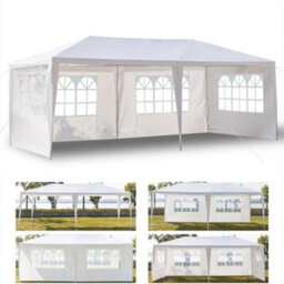 3X6M Large Garden Heavy Duty Gazebo Marquee Party Pe Tent Wedding Canopy White - thumbnail 1