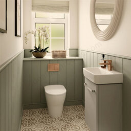 Geberit Alpha 1.12 Duofix Wc Frame Concealed Cistern Red Gold Bronze Plate Acoustic Mat 4 In 1 Set 458.039.00.2 + 115.055.qa.1 - thumbnail 2