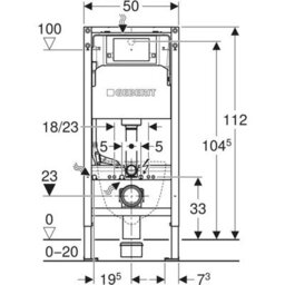 Geberit Alpha 1.12 Duofix Wc Frame Concealed Cistern Red Gold Bronze Plate Acoustic Mat 4 In 1 Set 458.039.00.2 + 115.055.qa.1 - thumbnail 5
