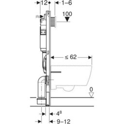 Geberit Alpha 1.12 Duofix Wc Frame Concealed Cistern Red Gold Bronze Plate Acoustic Mat 4 In 1 Set 458.039.00.2 + 115.055.qa.1 - thumbnail 4