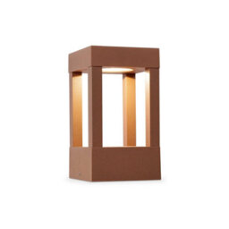 Luminosa Lighting Luminosa Agra Led Outdoor Pedestal Light Rust Brown Ip54 - thumbnail 1