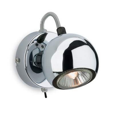 Luminosa Lighting Luminosa Magnetic 1 Light Single Switched Spotlight Chrome, Gu10 - image 1