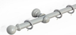 Lister Cartwright  28 mm Wooden Curtain Poles Fixed Length (Truffle Ball, 240 Cm) - thumbnail 1