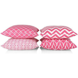 Penguin Home Set Of 4 - Decorative Geometric Pattern Double Sided Square Cushion Covers - thumbnail 2