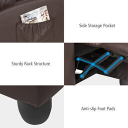 Gainoom Relax Armchair Tv Armchair Made Of Synthetic Leather & Foam Load Capacity Of 200 Kg - thumbnail 7