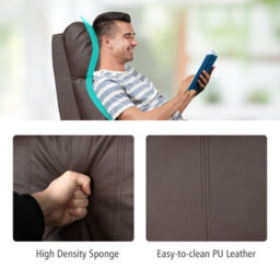 Gainoom Relax Armchair Tv Armchair Made Of Synthetic Leather & Foam Load Capacity Of 200 Kg - thumbnail 6