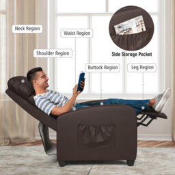 Gainoom Relax Armchair Tv Armchair Made Of Synthetic Leather & Foam Load Capacity Of 200 Kg - thumbnail 3