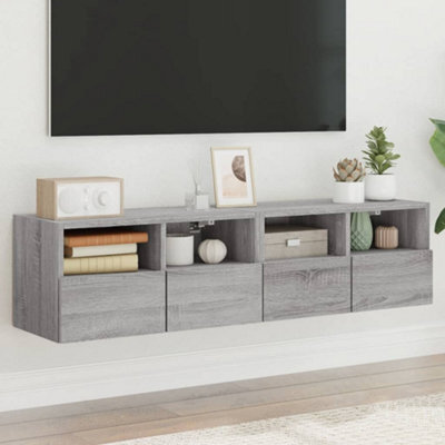 Berkfield Tv Wall Cabinets 2 Pcs Grey Sonoma 60X30X30 Cm Engineered Wood - image 1