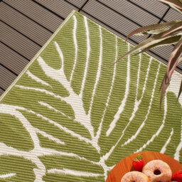 OHS Palm Garden Outdoor Rug Large Waterproof Non Slip Area Reversible Mat - thumbnail 4