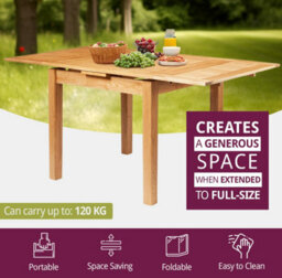 Hallowood Furniture Waverly Oak Small Extending Table - thumbnail 4