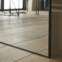 The Online Mirror Shop Leaner Mirror Islington Handcrafted And Finished Rectangular Shape With Black Metal Frame- H 150Cm X W 85Cm - thumbnail 4