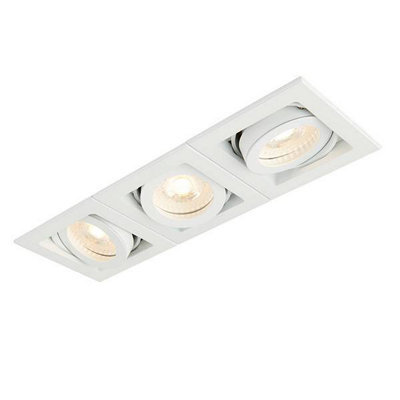 Luminosa Lighting Luminosa Xeno Led Triple Recessed Light Matt White - image 1