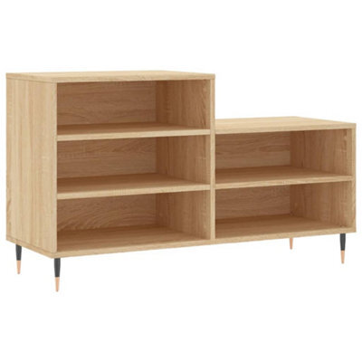 Berkfield Modern Shoe Cabinet Sonoma Oak 102X36X60 Cm Engineered Wood