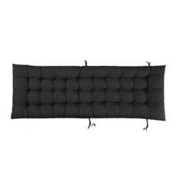 Living And Home Black Garden Bench Swing Chair Lounge Chair Seat Pad Cushion For Indoor Outdoor 160 Cm L X 50 Cm W - thumbnail 2