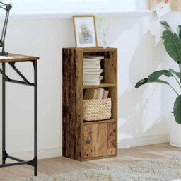 Berkfield Durable Bookcase Old Wood 31X24X77 Cm Engineered Wood - thumbnail 3