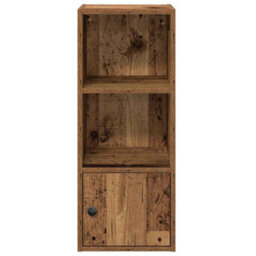 Berkfield Durable Bookcase Old Wood 31X24X77 Cm Engineered Wood - thumbnail 5