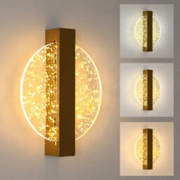 Creativ Led Wall Lights 3000/4500/6500K Indoor Gold Wall Lamp 12W Modern Bedroom - thumbnail 1