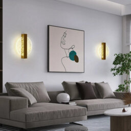 Creativ Led Wall Lights 3000/4500/6500K Indoor Gold Wall Lamp 12W Modern Bedroom - thumbnail 9