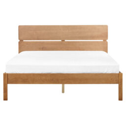 Beliani Bed Wood Boisset 160 X 200 Cm (Eu King Size) Dark Brown - thumbnail 4