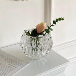 Marquise Glass Candle Holder - Clear - Set Of 12 - thumbnail 1