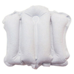 Loops Comfortable Inflatable Bath Cushion With Suction Cups For Neck And Shoulder Support - White - thumbnail 6