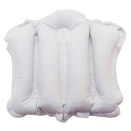 Loops Comfortable Inflatable Bath Cushion With Suction Cups For Neck And Shoulder Support - White - thumbnail 1