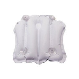 Loops Comfortable Inflatable Bath Cushion With Suction Cups For Neck And Shoulder Support - White - thumbnail 2