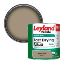 Leyland Trade Wood & Metal Fast Drying Plus Satin Paint Writing Table (Ppg1077-4) 2.5L