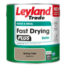 Leyland Trade Wood & Metal Fast Drying Plus Satin Paint Writing Table (Ppg1077-4) 2.5L - thumbnail 2