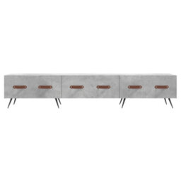 Berkfield Sturdy Tv Cabinet Concrete Grey 150X36X30 Cm Engineered Wood - thumbnail 5