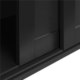 Yaheetech Sideboard Buffet Cabinet With Sliding Door Black - thumbnail 7