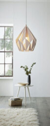Stylish Pastel Apricot Hanging Pendant Light - Steel Design For Home Decor - thumbnail 3