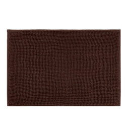 Aspire Homeware Quick Dry Chenille Bathmat Soft Water Absorbent Shower Mat Non-Slip Floor Mat, Brown (L)90Cm X (W)60Cm - thumbnail 1