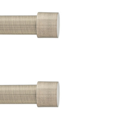 Toolty Curtain Rod Pole Finials Luna - 19 mm Antique Brass - Durable Metal Construction - Pair - image 1