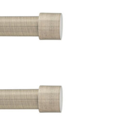 Toolty Curtain Rod Pole Finials Luna - 19 mm Antique Brass - Durable Metal Construction - Pair
