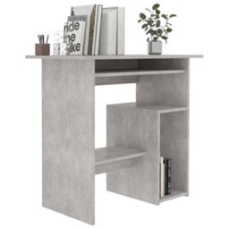Berkfield Desk Concrete Grey 80X45X74 Cm Engineered Wood - thumbnail 3