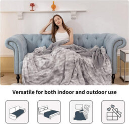 Fur Throw Blanket Soft Warm Winter Luxury Cosy Bed Cover Sofa Duvet Faux Fleece Mink, Single 150X125 - thumbnail 6