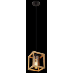 Luminosa Lighting Luminosa Pettey Pendant Ceiling Light Matt Black Smoke With Air Bubbles Glass Shade 1X E27 - thumbnail 5