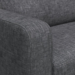 Furnishings For Less UK York Grey Turin Fabric  Boxed Arm 3 Seater Sofa - thumbnail 4