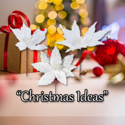 Glitter Flower Picks Christmas Decoration Ornament X 1 30Cm White - thumbnail 5