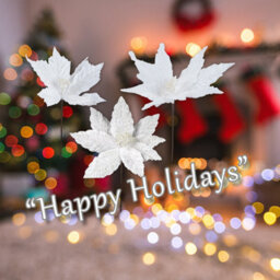 Glitter Flower Picks Christmas Decoration Ornament X 1 30Cm White - thumbnail 4