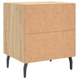 Berkfield Modern Bedside Cabinets 2 Pcs Sonoma Oak 40X35X47.5 Cm Engineered Wood - thumbnail 9
