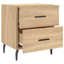 Berkfield Modern Bedside Cabinets 2 Pcs Sonoma Oak 40X35X47.5 Cm Engineered Wood - thumbnail 8