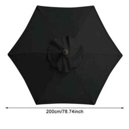 6 Bones Umbrella Replacement, Canopy Waterproof 2M Parasol Umbrella Surface,uv Protection Detachable Only Cloth Stand Not Included - thumbnail 3