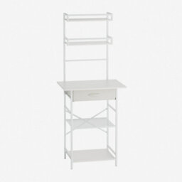 Living And Home 4-Tier Open Shelves Dressing Table With Drawer - thumbnail 2