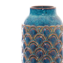 Seville  Collection  Large  Indigo  Scalloped  Vase - thumbnail 2