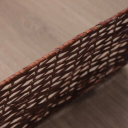 Urbn-Living Urbnliving 47Cm Square Christmas Tree Skirt Rope Design, Decorative Festive Base Cover Brown Set Of 4 - thumbnail 6